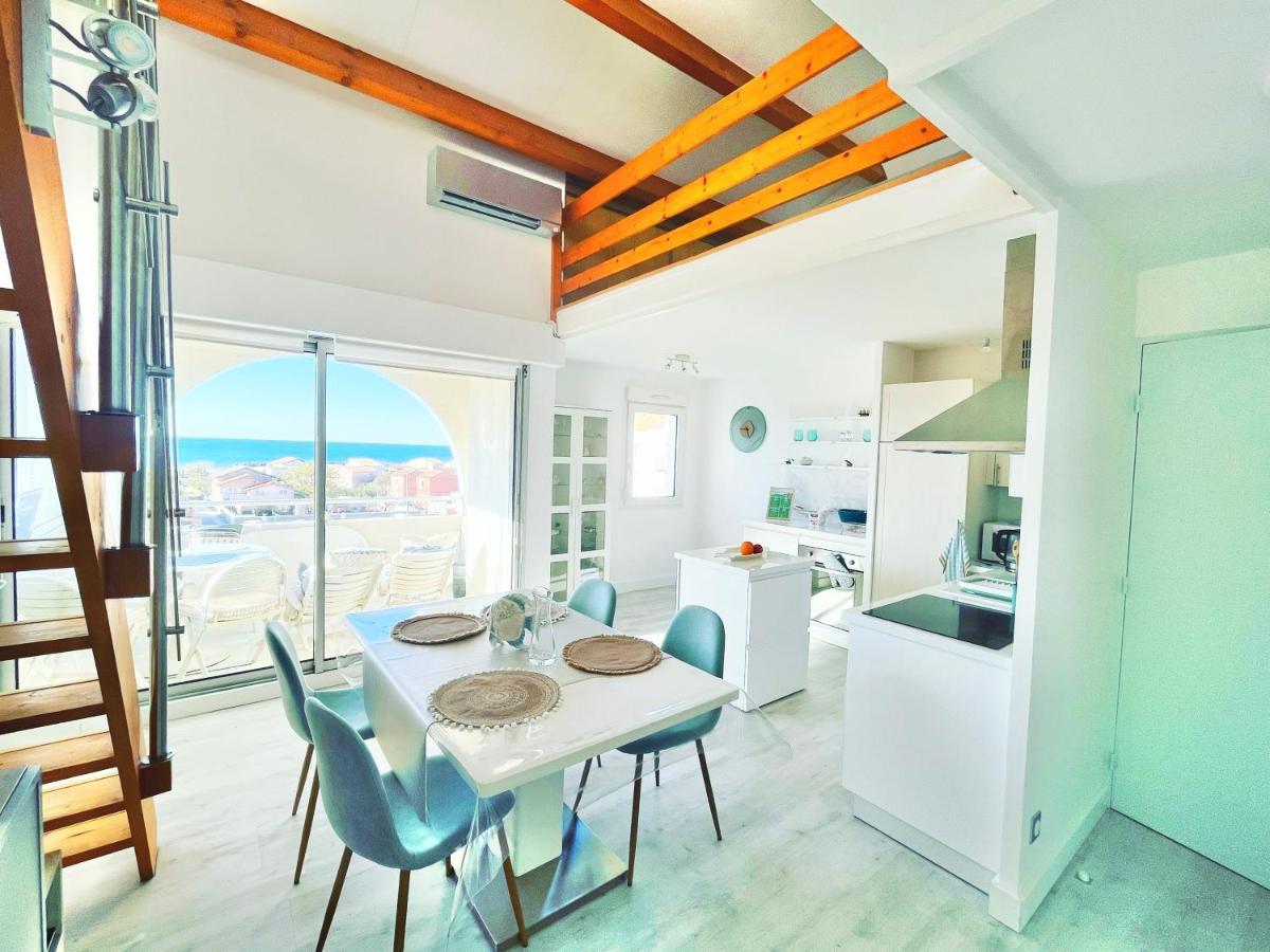La Sirene - Loft Moderne Et Lumineux Avec Vue Panoramique Sur Mer Mediterranee Et Port De Plaisance Frontignan Exterior photo